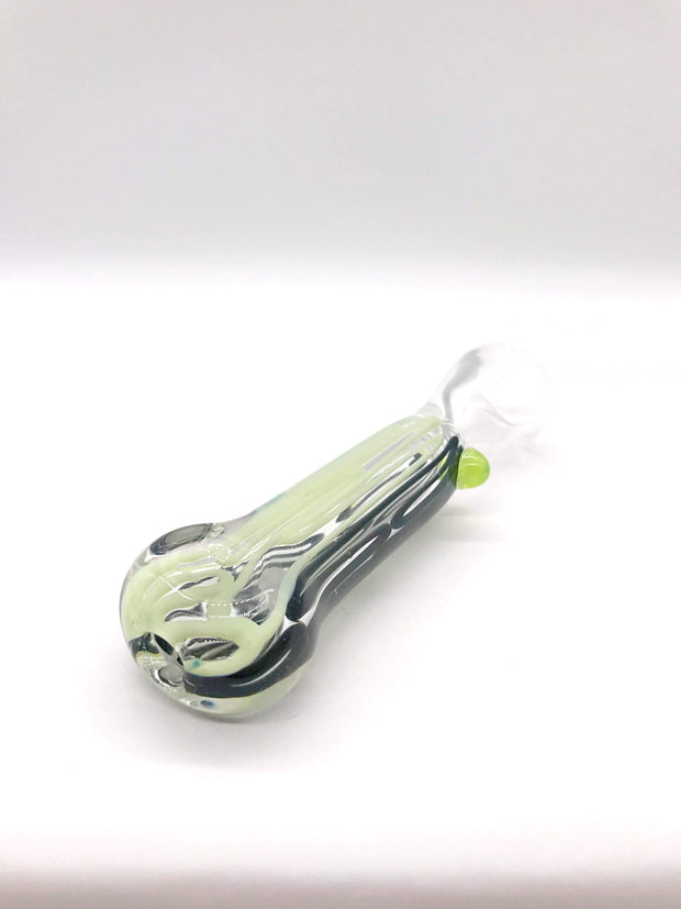 Smoke Station Hand Pipe Green Dual-Color Chillum