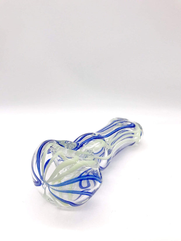 Smoke Station Hand Pipe Dual-Tone Color Ribbon Spoon Hand Pipe