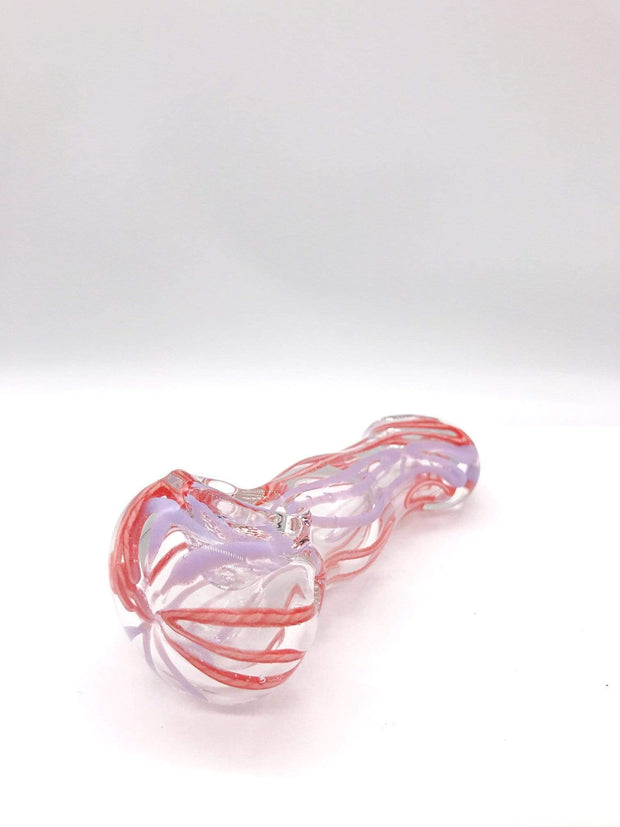 Smoke Station Hand Pipe Strawberry Dual-Tone Color Ribbon Spoon Hand Pipe