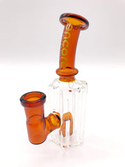 Smoke Station Water Pipe Orange Encore Glass Mini Rig