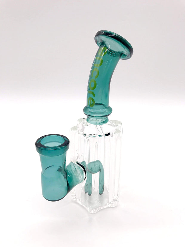 Smoke Station Water Pipe Teal Encore Glass Mini Rig