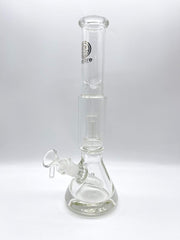 Smoke Station Water Pipe Clear Encore Water Pipe Salt Shaker Round Base (12” tall 14mm)