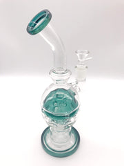 Smoke Station Water Pipe Faberge egg rig with a showerhead perc