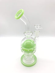 Smoke Station Water Pipe Faberge egg rig with a showerhead perc