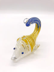 Smoke Station Hand Pipe Blue-Tail Fish Spoon Hand Pipe