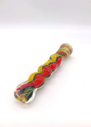 Smoke Station Hand Pipe Red Flat mouthpiece chillum hand pipe