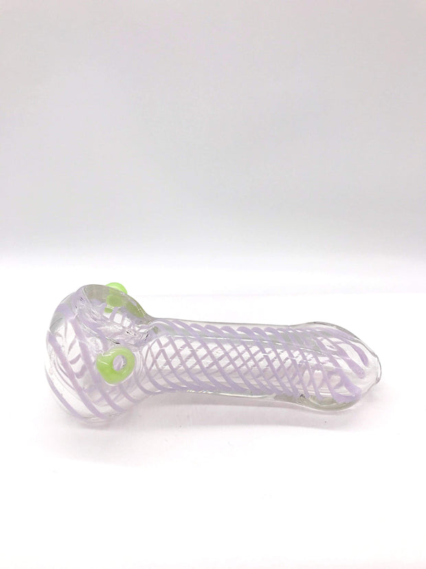 Smoke Station Hand Pipe Flat mouthpiece Hand Pipe with helix line work