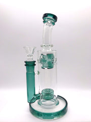 Smoke Station Water Pipe Emerald Flower of Life Mini-Fab Water Pipe