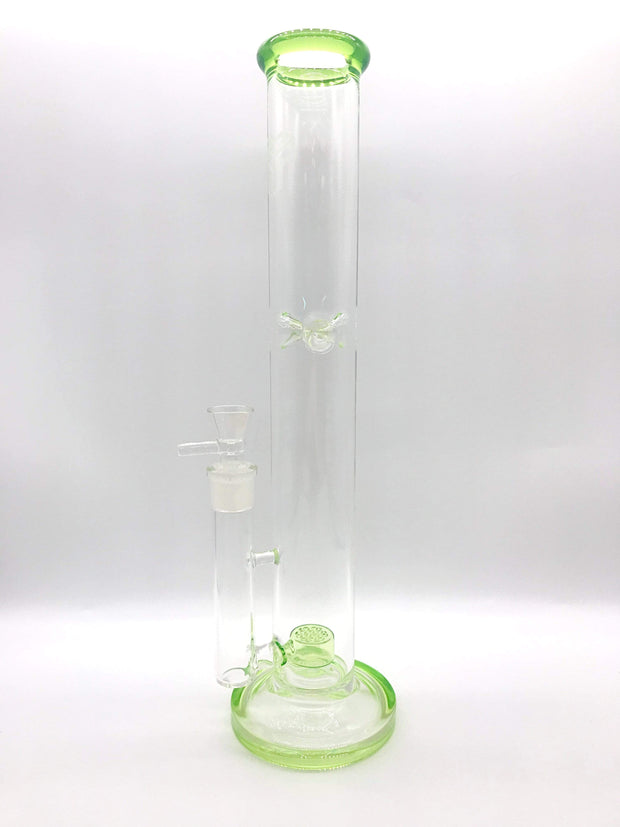 Smoke Station Water Pipe Green Flower of Life Perc Water Pipe