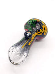 Smoke Station Hand Pipe Red-Green-Yellow Freak Shatter-Resistant German Borosilicate Spoon Hand Pipe