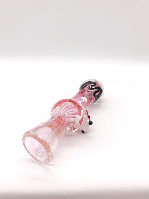 Smoke Station Hand Pipe Frog Chillum With Line Work