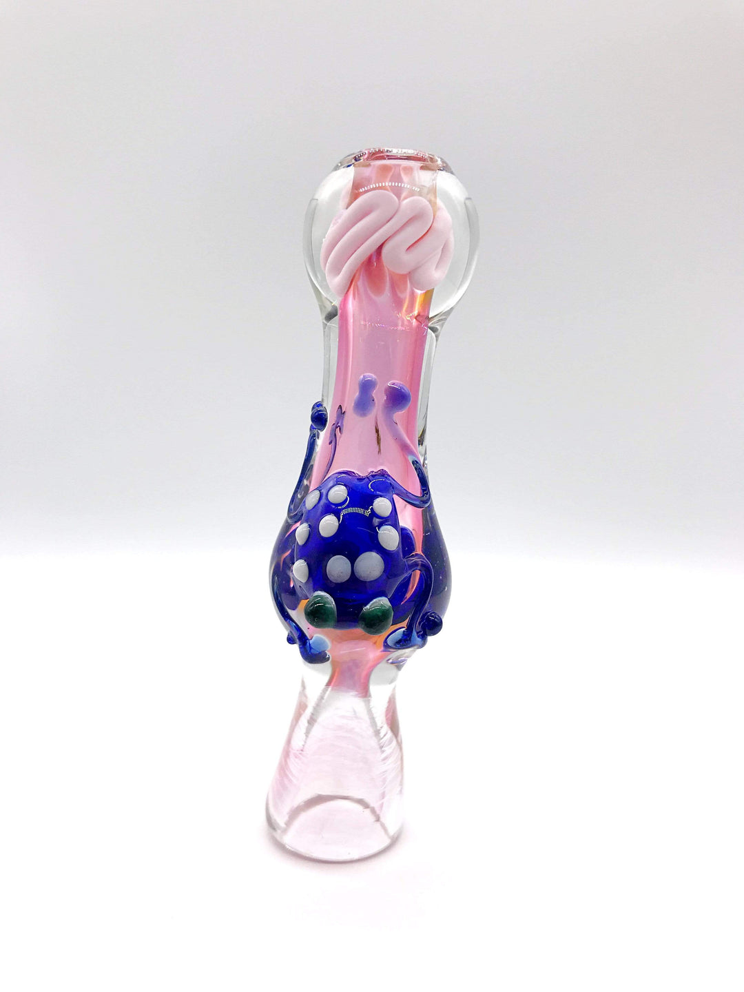Frog Chillum With Line Work Smoke Station Frog Chillum With Line Work Smoke Station