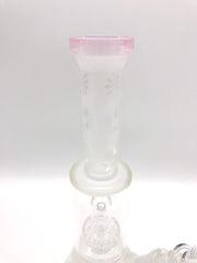 Smoke Station Water Pipe Frosted Glass Beaker with Perc
