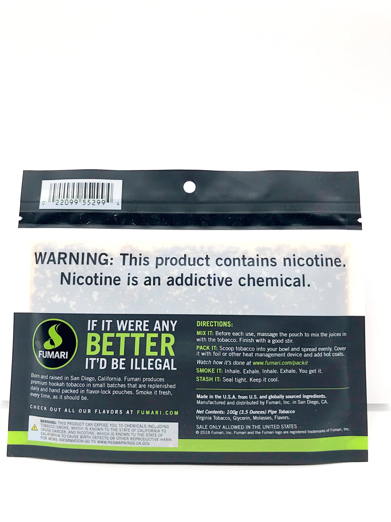 Fumari Hookah Tobacco Smoke Station