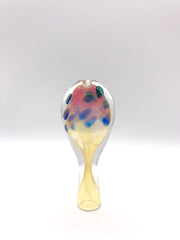 Smoke Station Hand Pipe Teal-Blue Fumed flat chillum pipe