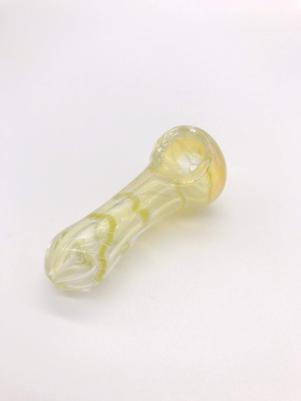 Smoke Station Hand Pipe Fumed Spoon with Colored Ribbon Hand Pipe
