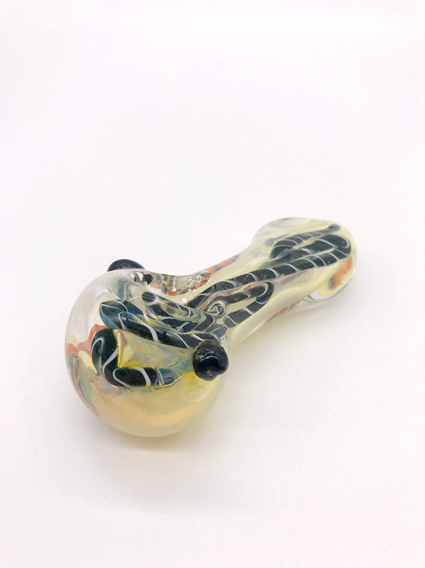 Smoke Station Hand Pipe Black-Ribbon Fumed Spoon with Ribbon Hand Pipe