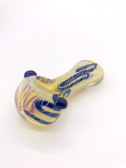 Smoke Station Hand Pipe Pink-Ribbon Fumed Spoon with Ribbon Hand Pipe