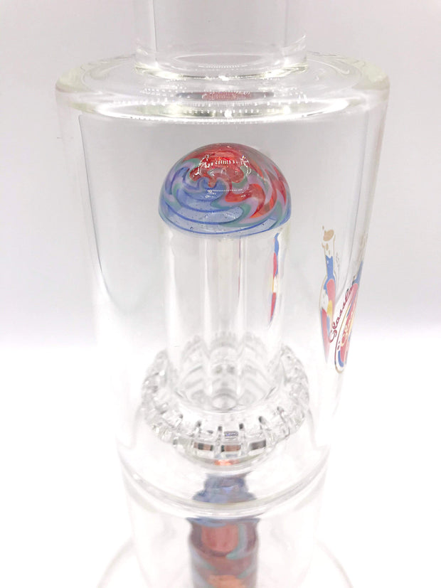 Smoke Station Water Pipe Glass Lab 303 Elite Series DOUBLE WIG WAG DUAL PERC WATER PIPE