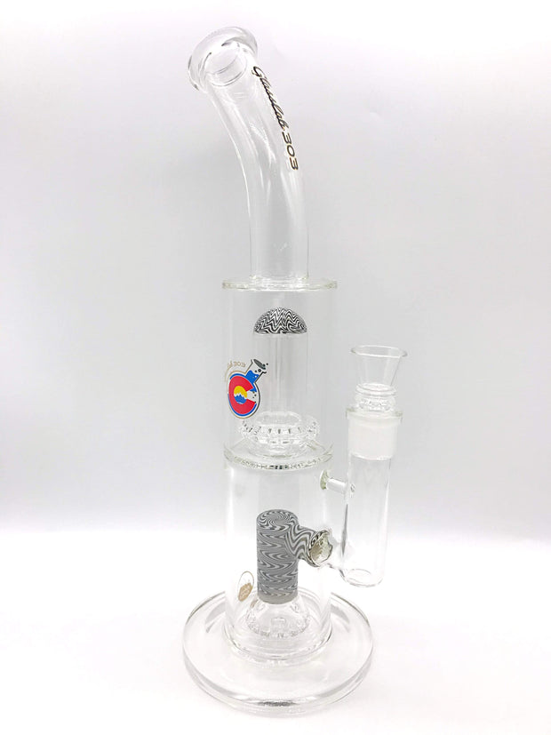 Glass Lab 303 Elite Series DOUBLE WIG WAG DUAL PERC WATER PIPE – Smoke ...
