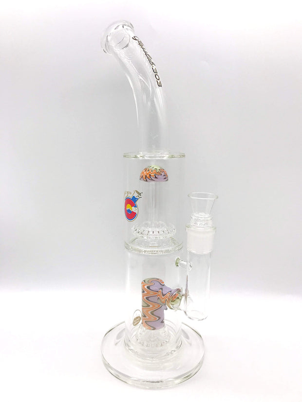 Glass Lab 303 Elite Series DOUBLE WIG WAG DUAL PERC WATER PIPE – Smoke ...