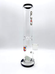 Smoke Station Water Pipe Black Glass Lab 303 Lace Dagger Frit Perc American Water Pipe