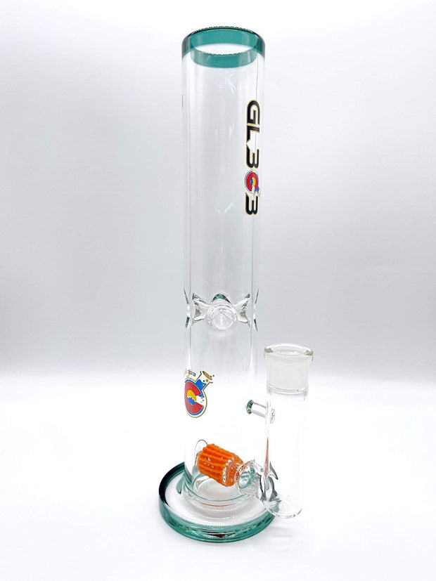 Smoke Station Water Pipe Emerald Glass Lab 303 Lace Dagger Frit Perc American Water Pipe