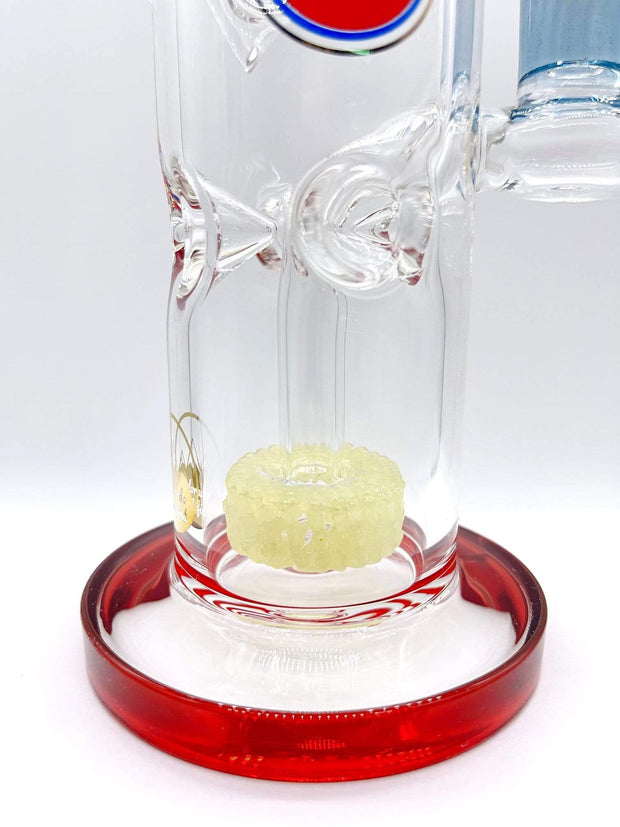 Smoke Station Water Pipe Glass Lab 303 Percolated American Banger Hanger Sidecar Rig