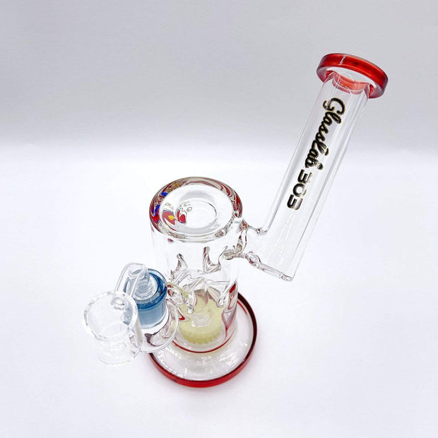 Smoke Station Water Pipe Glass Lab 303 Percolated American Banger Hanger Sidecar Rig