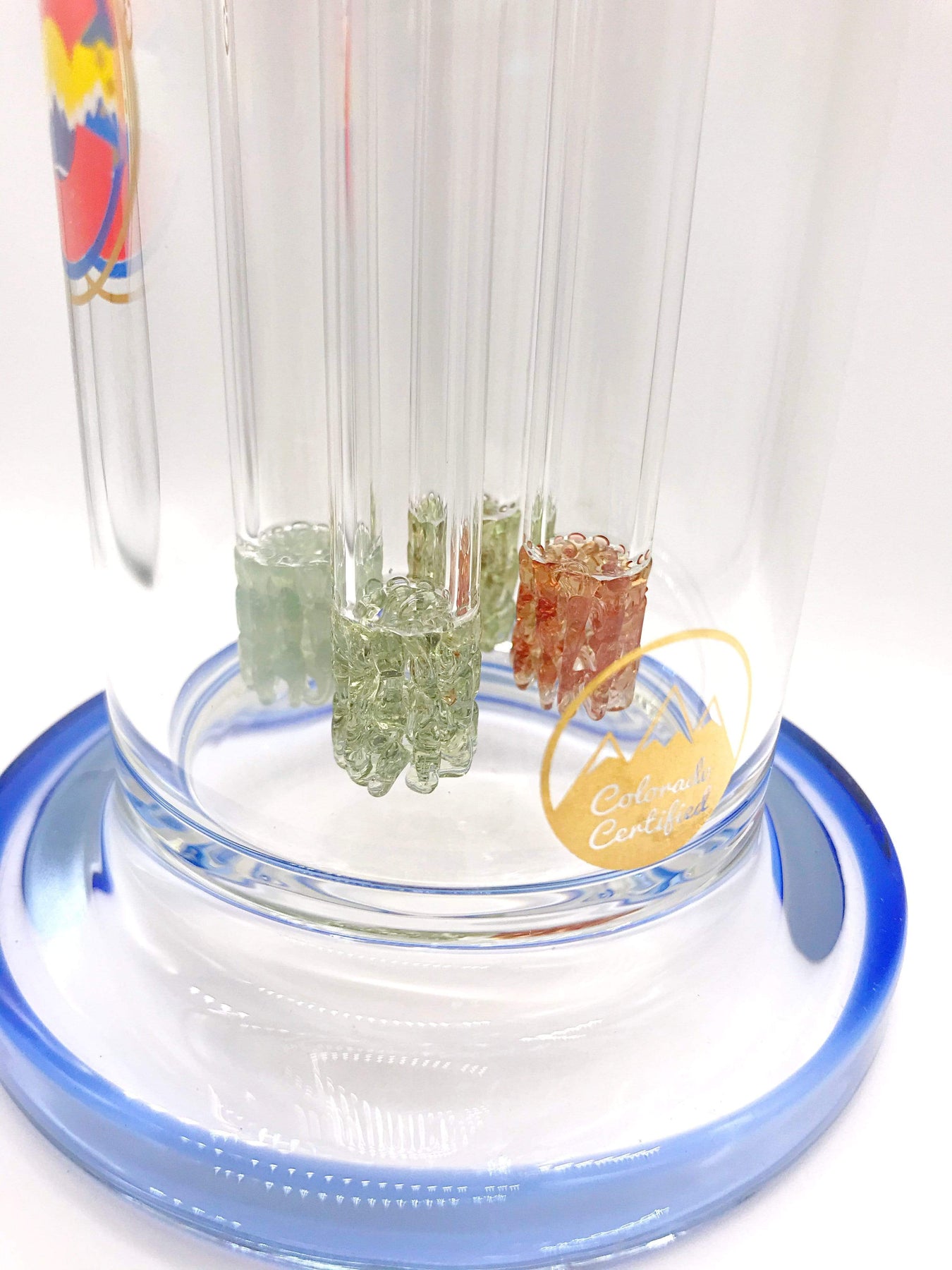 Glass Lab 303 Quad Frit Perc American Rig Smoke Station