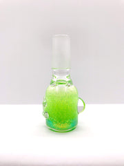 Smoke Station Waterpipe Bowl Green Glycerin Gel Waterpipe Bowl with Neon Glitter - 14mm