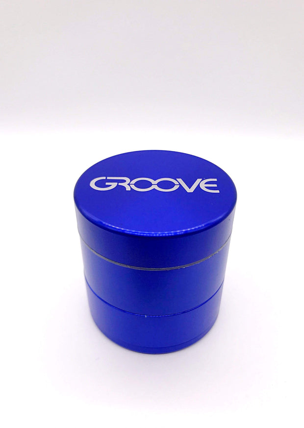 Smoke Station Accessories Blue / 50mm Groove 4 Piece Metal Grinder