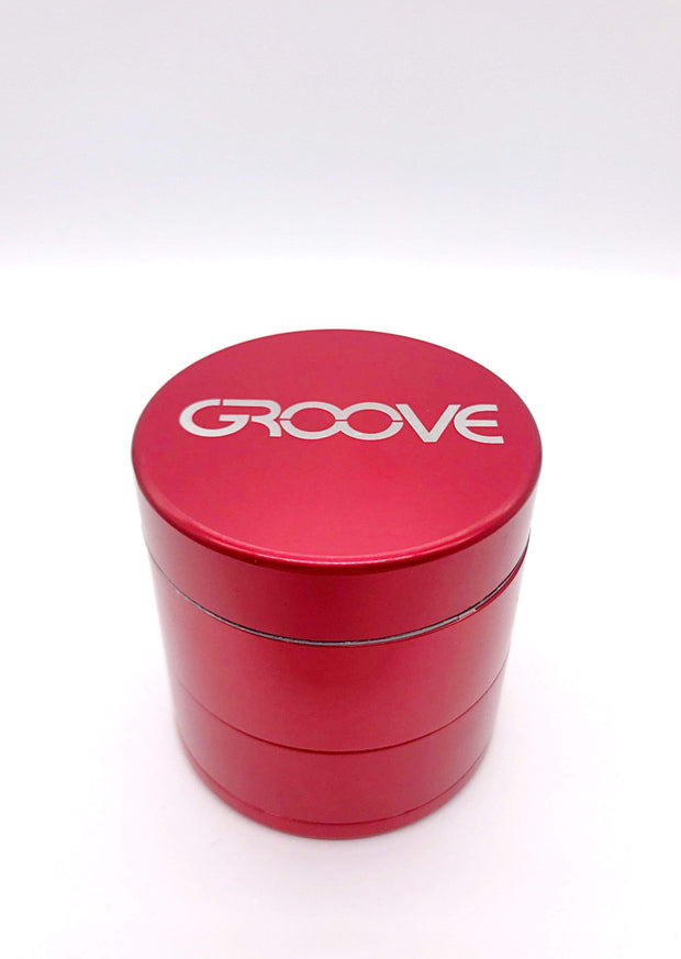 Smoke Station Accessories Red / 50mm Groove 4 Piece Metal Grinder