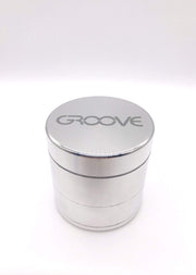 Smoke Station Accessories Silver / 50mm Groove 4 Piece Metal Grinder