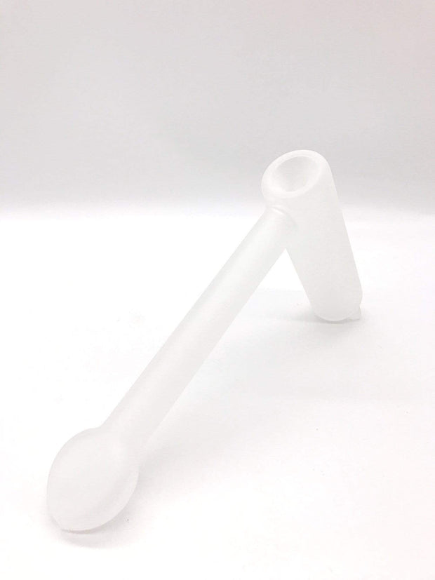 Smoke Station Hand Pipe Frosted Snow Hammer style frosted glass bubbler