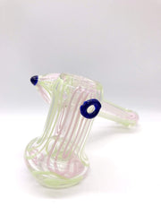 Smoke Station Hand Pipe Pink Hammer style sidecar bubbler
