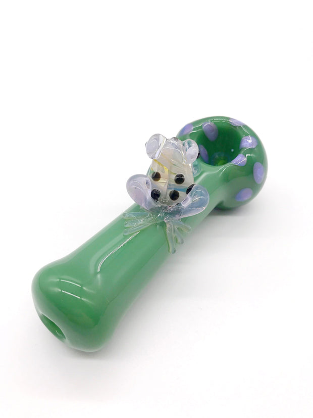 Smoke Station Hand Pipe Hand-Blown American Froggie Spoon Hand Pipe