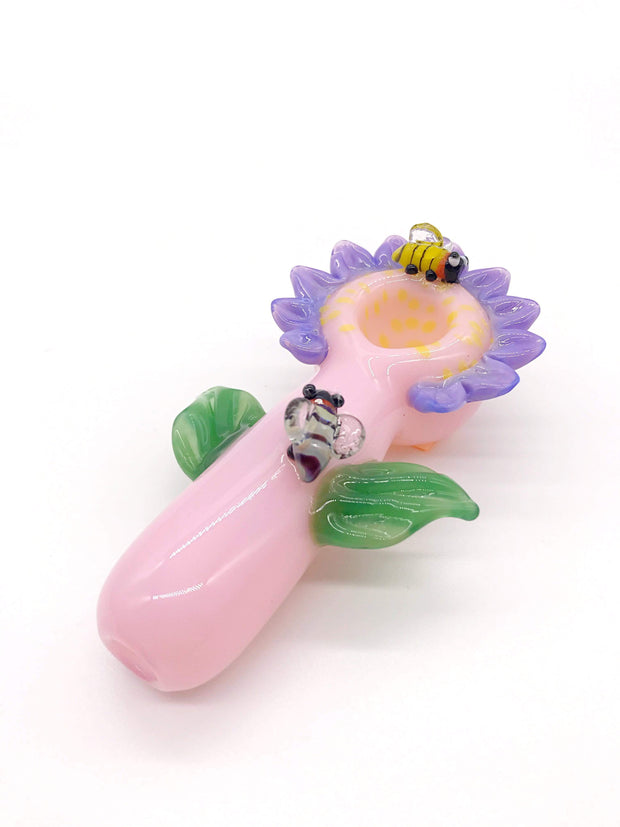 Heady Glass Smoking Pipe Turtle Glass Tobacco Pipe Glass Pink