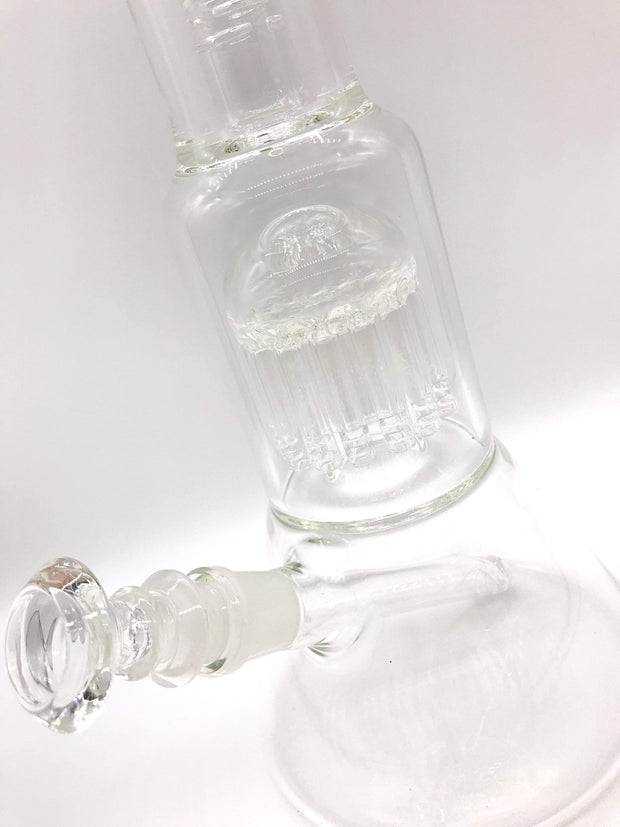 Silver Clear Acrylic Perfume Bottle Hookah Glass Water Pipe Bong Bubbler  Smoking