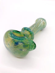Smoke Station Hand Pipe Green & Emerald Heady Emerald Spoon Hand Pipe