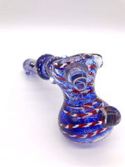 Smoke Station Hand Pipe Heady Full-Color Hammer Bubbler