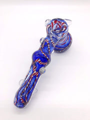 Smoke Station Hand Pipe Heady Full-Color Hammer Bubbler