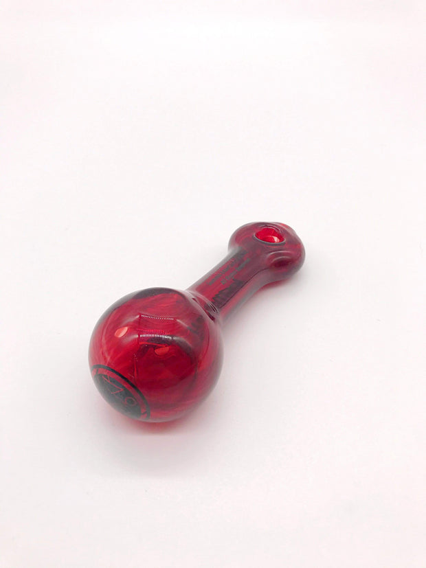 Smoke Station Hand Pipe Red Hellboy® -Themed Borosilicate  Spoon Hand Pipe