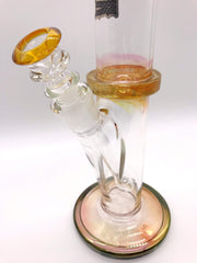Smoke Station Water Pipe High Caliber American Gold Fumed Tube with Ice Catch