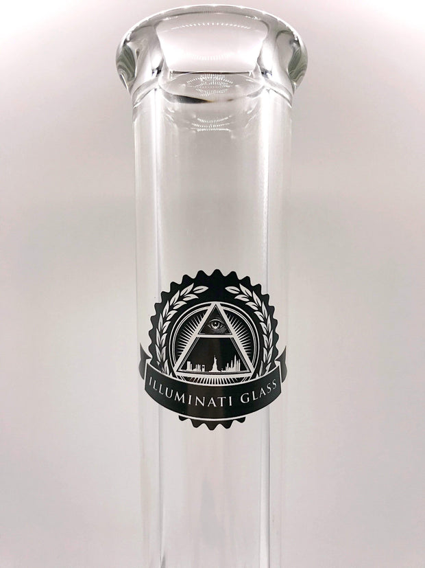 Smoke Station Water Pipe Illuminati Glass 9mm Thick American Straight Tube