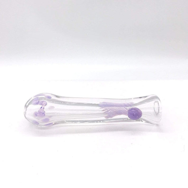 Smoke Station Hand Pipe Inside-out chillum with pastel color bits