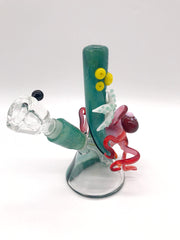 Smoke Station Water Pipe Jahni Glass Hand-Blown Octopus Rig
