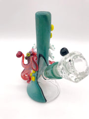 Smoke Station Water Pipe Jahni Glass Hand-Blown Octopus Rig
