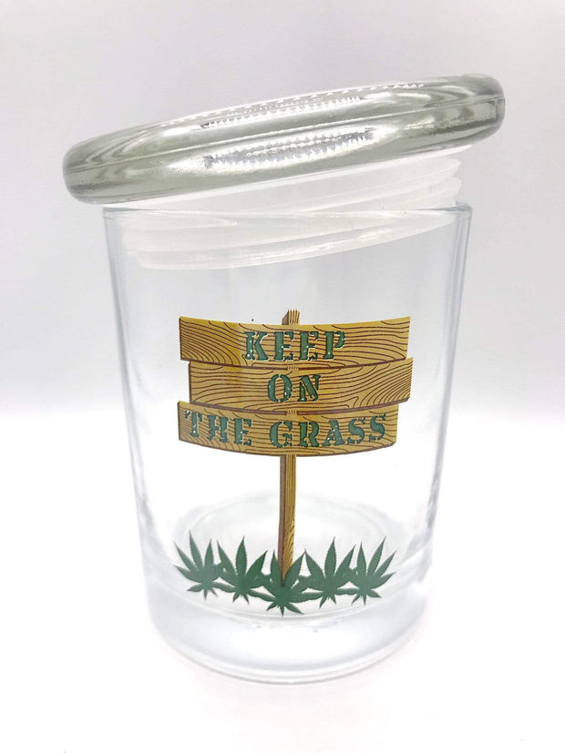Smoke Station Accessories 1/2 Ounce (14 grams) Keep On The Grass stash jar - 1/2 Ounce