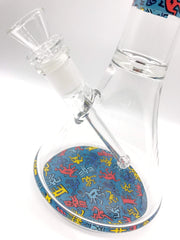 Smoke Station Water Pipe Keith Haring 9mm Thick Water Pipes